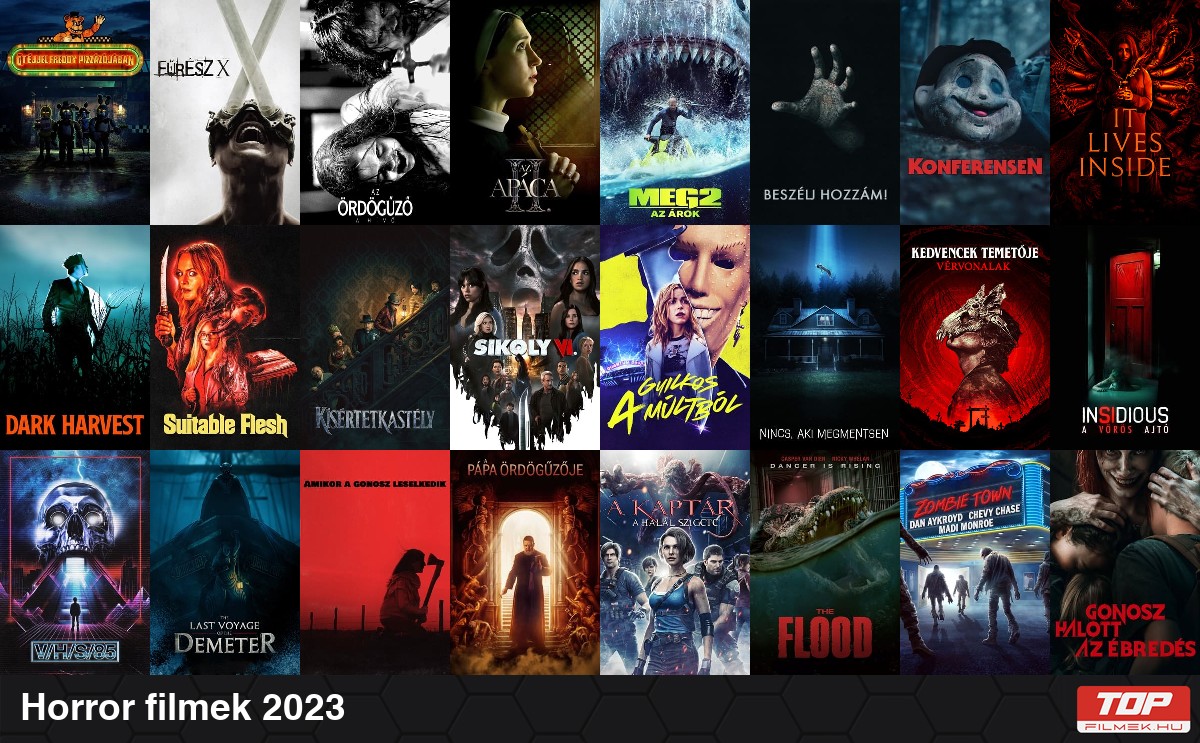 Legjobb horror filmek 2023 TOP filmek filmek magyarul