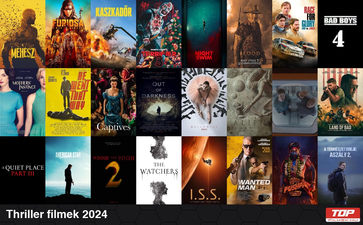 Legjobb thriller filmek 2024 TOP filmek filmek magyarul
